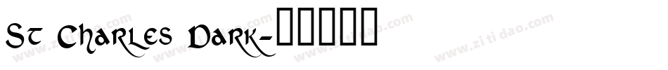 St Charles Dark字体转换